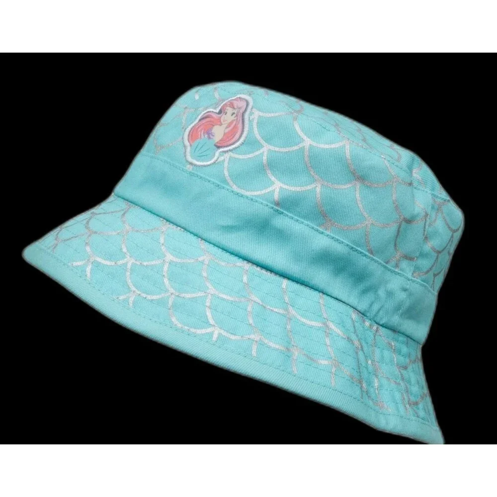 Disney Princess The Little Mermaid Ariel TODDLER GIRLS Reversible Bucket Hat NEW